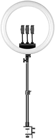 BGZDT 18-инчовата тънка пръстеновидна led лампа за самостоятелно снимане на видео със скоба за телефон-статив,