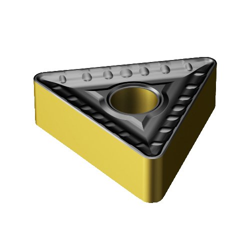 Плоча е sandvik Coromant TNMM 544-HR 4335 T-Max P за точения, Твердосплавная, Триъгълни, Неутрален изсечени, Марка 4335, Ti (C, N) + Al2O3 + TiN, технологията на нанасяне на покритие Inveio (опаковка