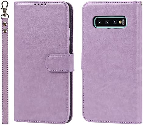 Топ HGSM Samsung Galaxy S10e, калъф за телефон, портфейл с държач за карти, RFID заключване, флип-надолу кожена