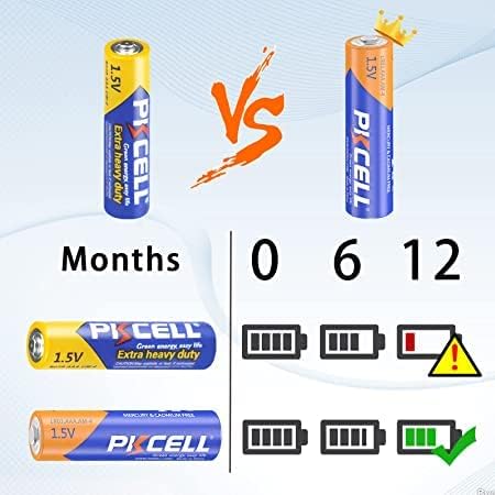 Батерия PKCELL AAA LR03, Алкални батерии от 1,5, Тройно А, 8 Бр. за Клавиатури, Часовници, Играчки, Дистанционни