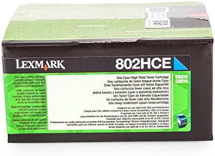 Тонер касета Lexmark 80C2HCE - Син