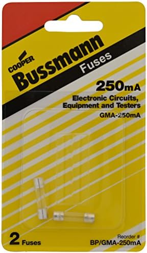 Bussman BP/GMA-250MA 250 мА Стъклен бързо действащ Електронен предпазител 2 референтна рамка