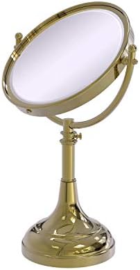 Allied Brass DM-1 / 2X Регулируема По височина 8-Инчов Маса Тоалетна Масичка, Огледало с 2-Кратно Увеличение,