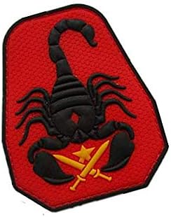 3 Част Scorpion Unit Военен Кука, Линия и Тактика на морала на PVC Нашивка (color4)