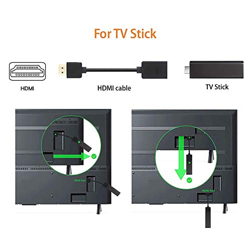 VCELINK 1-Pack HDMI Удлинительный кабел за мъже и жени в комплект с 2-Pack адаптери, 8K HDMI 90 градуса и 270