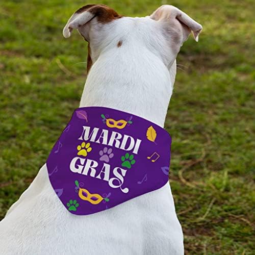 Нашийник-Кърпа за домашни любимци Mardi Gras - Празничен Яка-Шал - Кърпа с Принтом За кучета