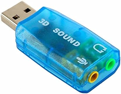 LHLLHL 1 бр. 3D Аудиокарта USB 1.1 Адаптер за микрофон/Говорител Съраунд Звук 7.1 CH за Лаптоп, Notebook