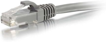 Кабел C2G 00664 основа cat6a - версия неекранирана мрежа за свързване на Ethernet кабел без довършителни, Сив