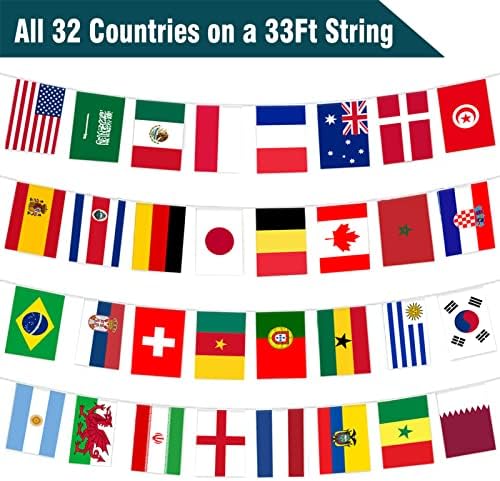 Международни Струнни Знамена 32 Страни, Банери с Вымпелом-овесени ядки за спортни дейности на световното Първенство,