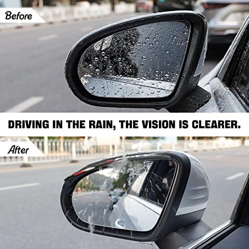 2 БР. Огледало за обратно виждане от дъжд Вежди, Водонепроницаемое Странично огледало от PVC, Непромокаемая