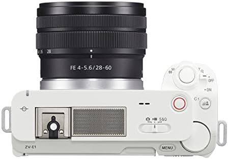 Полнокадровая Беззеркальная Videoblog-камера Sony Alpha ZV-E1 със Сменяеми обективи и обективи 28-60 мм - Бял