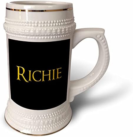 3дРоуз Ричи най-популярното име за момче в Америка. Жълто черните. - Стъклена чаша с 22 грама (stn-364291-1)