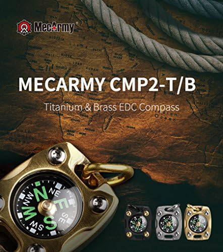 MecArmy CMP2 - високо-чувствителен компас EDC, светещи в тъмното, с веригата от мъниста, които могат да се носят