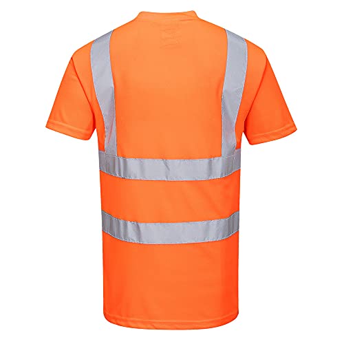 Светоотражающая Защитна тениска Portwest RT23 Hi Vis S/S Оранжев цвят, X-Large