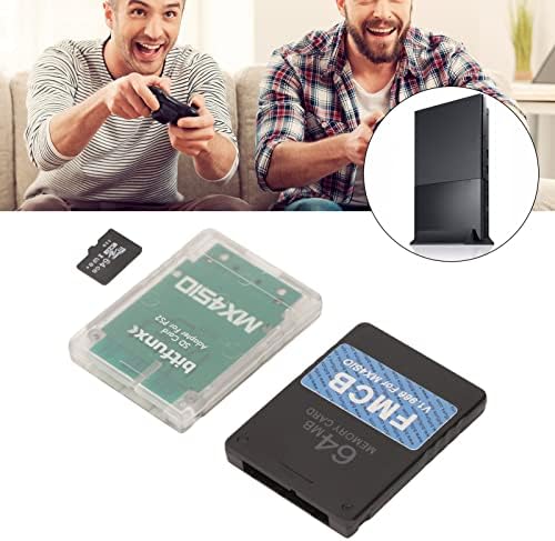 MX4SIO SIO2SD Адаптер TF карта с 64G TF карта, за игрални конзоли PS2 Адаптер за разширяване на паметта FMCB-карта,