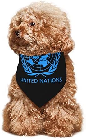Емблемата на Организацията на Обединените Нации Домашно Куче Кученце Котка Балаклава Триъгълни Престилки Шал,