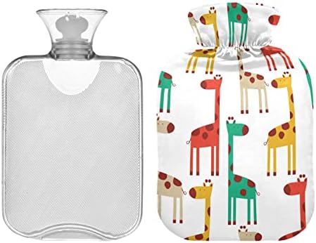 Бутилки с гореща вода, с Капак на Сладък Животни Жираф Чанта за Топла Вода за Облекчаване на Болката, Горещ