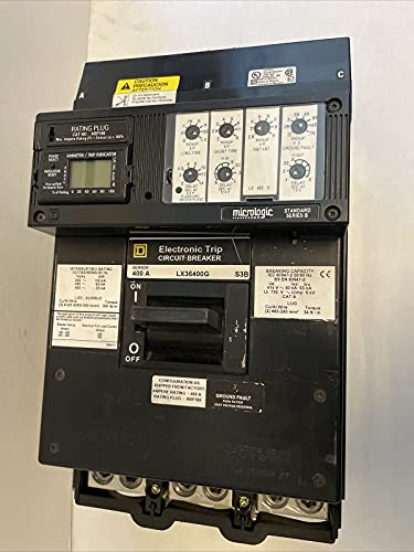 Автоматичен прекъсвач Square D 400 Amp 600V 3 Щифта Номинална включете LX36400 ARP075