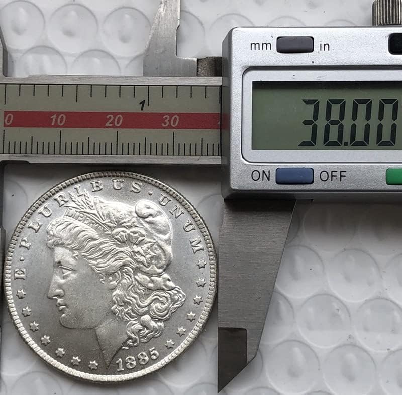 Американска Монета Морган 1884 г. съобщение, Сребърен Долар, Месинг със сребърно покритие Старинни Занаяти,