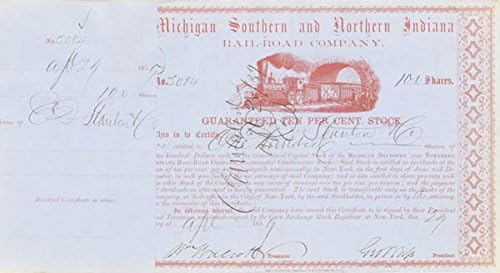 Железопътен транспорт Мичиган, Южна и Северна Индиана - Склад за сертификат
