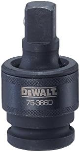Универсален шарнирный съединител DEWALT, Удароустойчив, който има 1/2 инча (DWMT75366B)