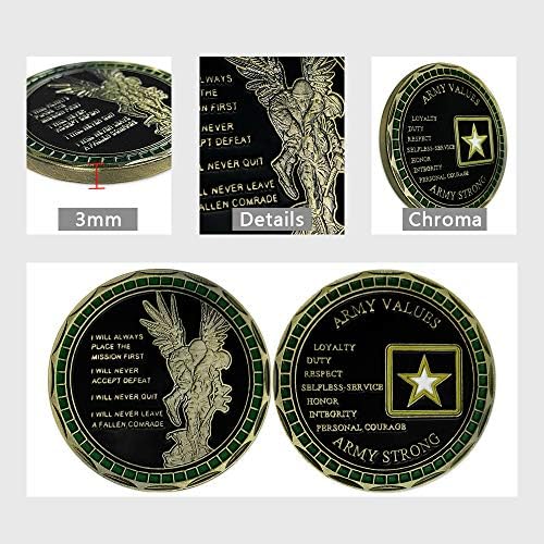 Ценности на Американската Армия и Символ на Вярата Силен Войник Армия Challenge Coin