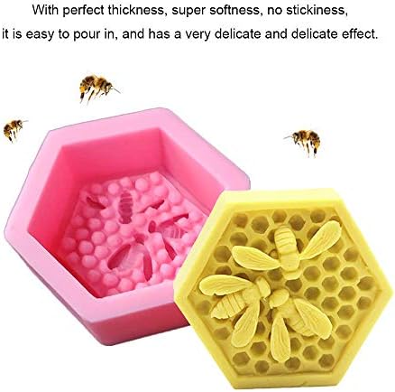 3D Пчелни Пити Ръчно изработени Силиконова Форма За Сапун, Форма За Свещи От Пчелен Восък, Форма за Шоколад