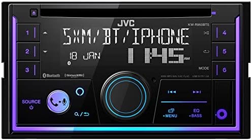 JVC KW-R950BTS 2-DIN CD-приемник BT/ USB /Sirius XM / Алекса / 13-Бандов еквалайзер / Цветни светлини с интерфейс
