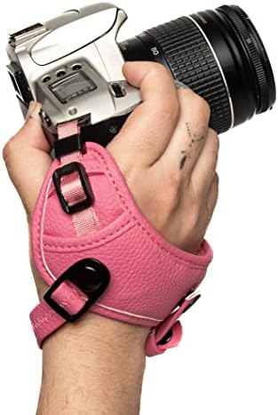 Каишка за фотоапарат, на китката, Быстросъемный Защитен Розова каишка за фотоапарат, Съвместим с беззеркальными