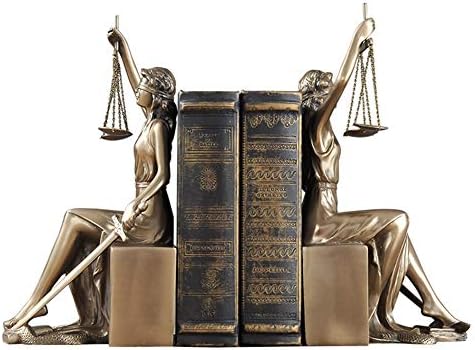 ESGT 1 Двойка от Богинята на Правосъдието Bookend Украса за Богинята на Правосъдието bookshelf Изделия От Смола