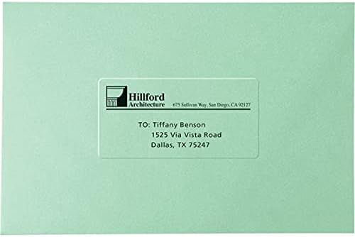 Прозрачни Матови етикети Avery на целия лист хартия за мастилено-струйни принтери, 8,5 x 11, 25 на Етикети (8665)