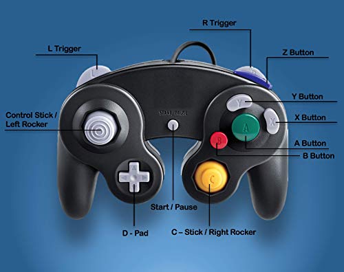 Комплект от детайли Gamecube с контролер, кабел, адаптер за захранване и AV кабел за конзолата Nintendo Gamecube