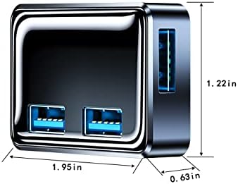2021 2022 2023 жабката USB-хъб за Tesla, Модел Y Модел 3,3-в-1 Tesla USB-хъб на жабката Видеорекордер Флаш памет