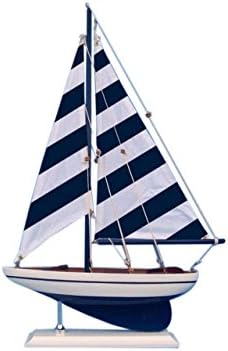Украса парусника Модели Pacific Sailer в Морската Дървена Синята Ивица на Hampton Морски, 17