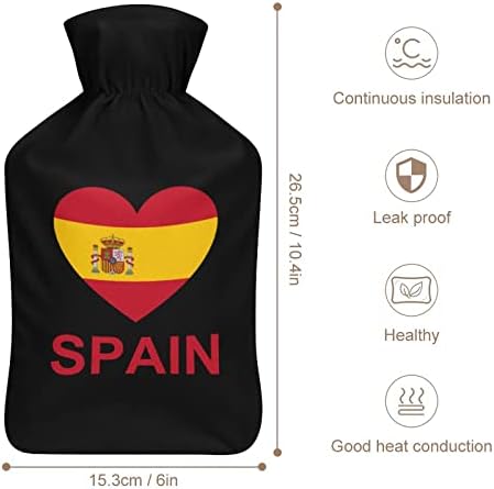 Любовта Испания Плюшен Чанта за Гореща Вода Сладко Гумена Бутилка за гореща Вода за Инжектиране на Водата Топло