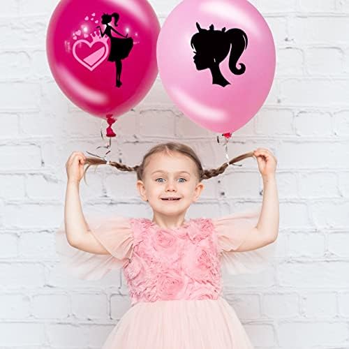44 БР. Балони Принцеси, Розови Латексови Балони За Момичета, Набор от Бижута за бала в чест на рождения Ден