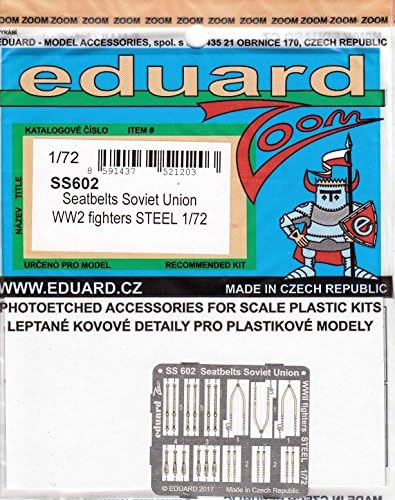 EDUSS602 1:72 Едуард Цветен Увеличение PE - предпазни Колани изтребител на Съветския Съюз на Втората Световна