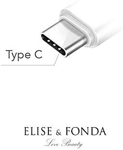 ELISE & FONDA TP190 Type-C USB Порт За зареждане със защита От прах, с украса във вид на Кристали, Висулка във