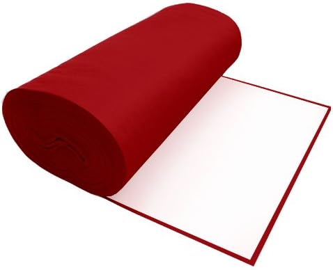 Филц от премиум-клас с лепило червен цвят 1062-36 X 2 ярд дължина