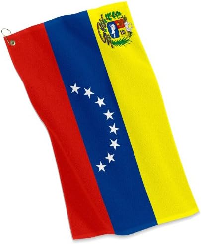 ExpressItBest Кърпа за голф/Спорт - Знаме на Венецуела - Венецуела