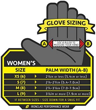 Дамски, работни ръкавици Ironclad Туф Chix TCX, проектирани за женските ръце, Performance Fit, Трайни, могат
