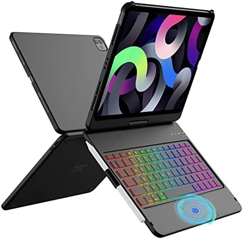 Калъф-клавиатура главен оперативен директор за iPad Pro 11 2022, Мултитъч-тракпад със 7-цветна подсветка, Безжична