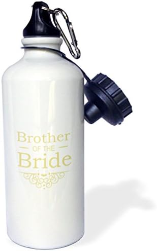 Спортна бутилка за вода 3dRose Братът на булката на златна сватба - част от съответния набор за сватбени партита-fancy