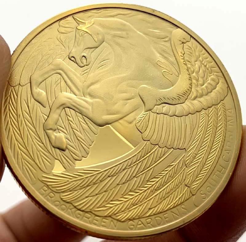 Европейските и американските Възпоменателни монети с Надпис Легенда за Пегасе, Позлатени, Колекция от герои,
