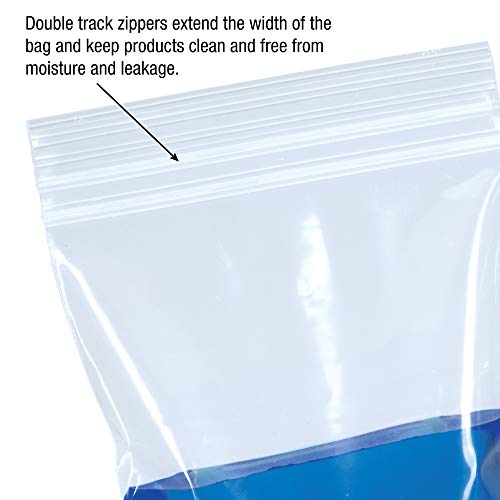 Partners Марка PPBDT3775 Двухколейные отново закрываемые найлонови торбички, 4 на хиляда, 10 x 12, прозрачно фолио (опаковка от по 1000 бройки)