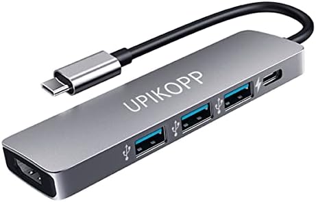 UPIKOPP C USB Хъб HDMI Адаптер за MacBook Pro Dongle, Thunderbolt 3-USB HDMI концентратор за Mac/MacBook Air/ipad