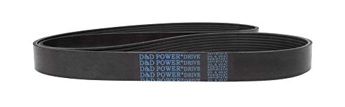 Авто Взаимозаменяеми колан D&D PowerDrive 25060910 Napa, K, 6-Посочен, Дължина 91,75 инча, Гума