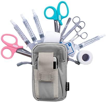 Нощни колан за инструменти медицински сестри Warrior - Поясная чанта за медицински сестри – Поясная чанта медицински сестри с държач за стетоскопа – Трайно + Водоусто