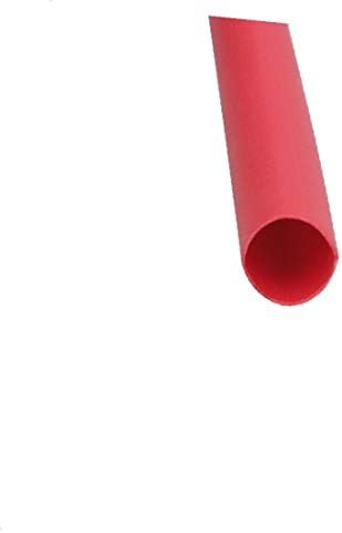 X-DREE Polyolefin пожароустойчива тръба червен цвят, с вътрешен диаметър 1 м 4,5 мм за ремонт на кабели (Tubo