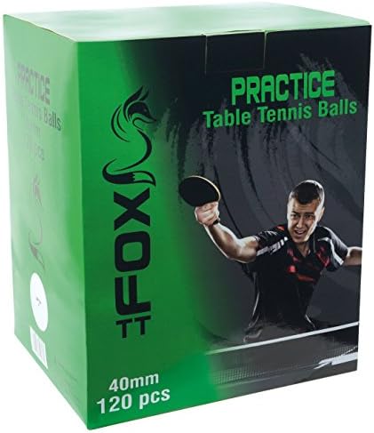 Топки за тенис на маса Fox TT Practice (опаковка от 120 броя) - Бял